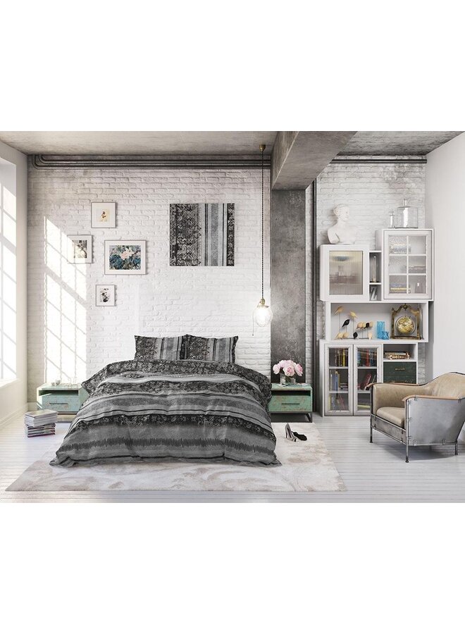 Sleeptime Dekbedovertrek Dixxy Antraciet - Blended Katoen