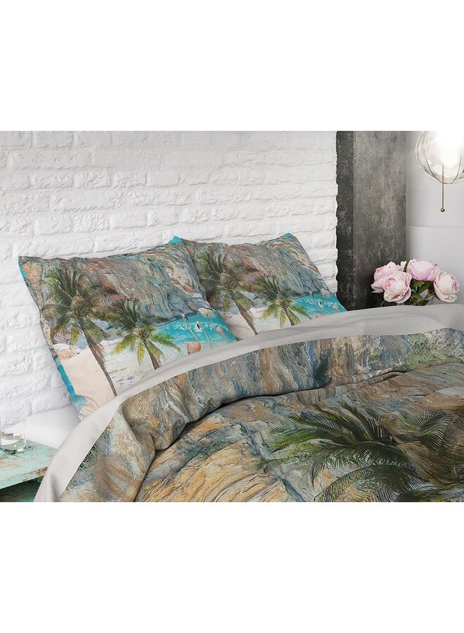 Sleeptime Dekbedovertrek Flamingo Beach Multi - Blended Katoen