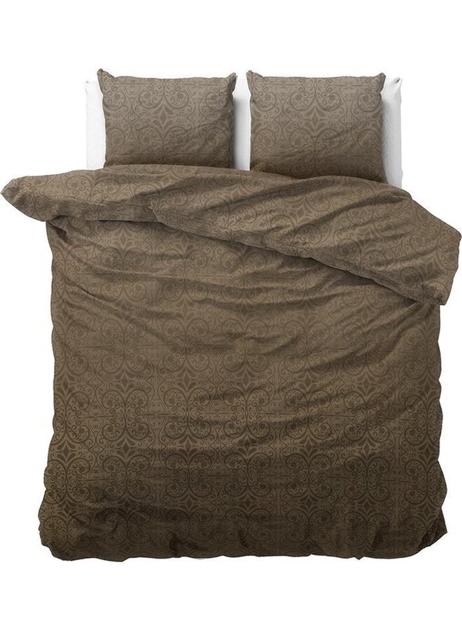 Sleeptime Dekbedovertrek Vintage Paisley Taupe - Blended Katoen