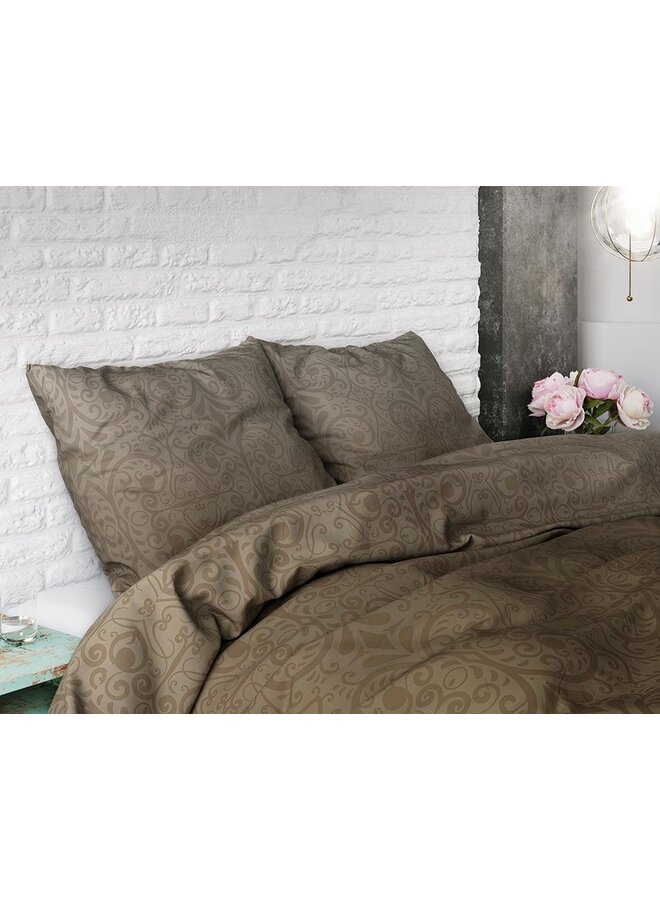 Sleeptime Dekbedovertrek Vintage Paisley Taupe - Blended Katoen