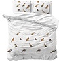 Sleeptime Dekbedovertrek Birdy Wit - Blended Katoen