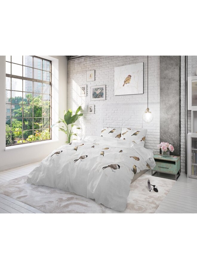 Sleeptime Blended Katoen Dekbedovertrek Wit