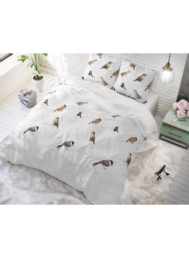 Sleeptime Blended Katoen Dekbedovertrek Wit