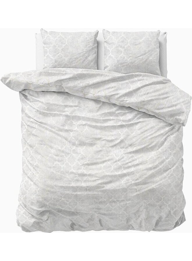 Dekbedovertrek Daytona Wit - Katoensatijn