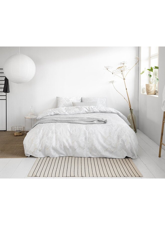 Primaviera Deluxe Dekbedovertrek Daytona Wit - Katoensatijn