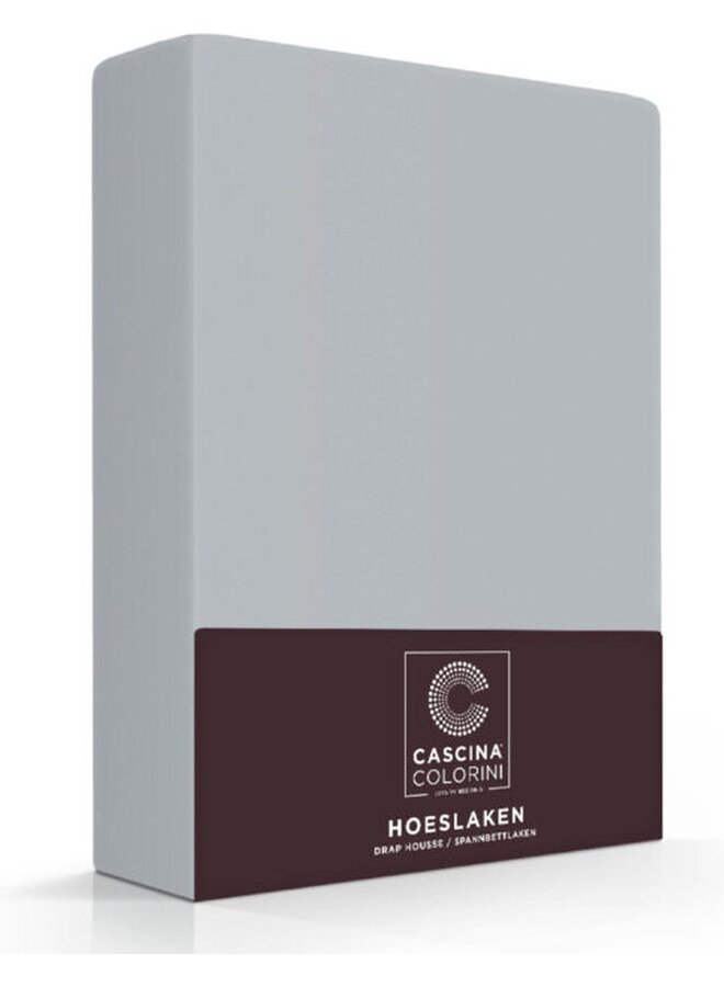 Cascina Colorini Hoeslaken Grijs - Egyptisch Percale Katoen