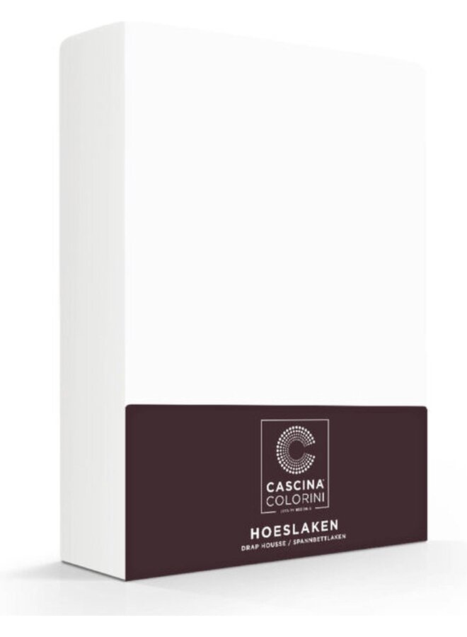 Hoeslaken Wit - Egyptisch Percale Katoen