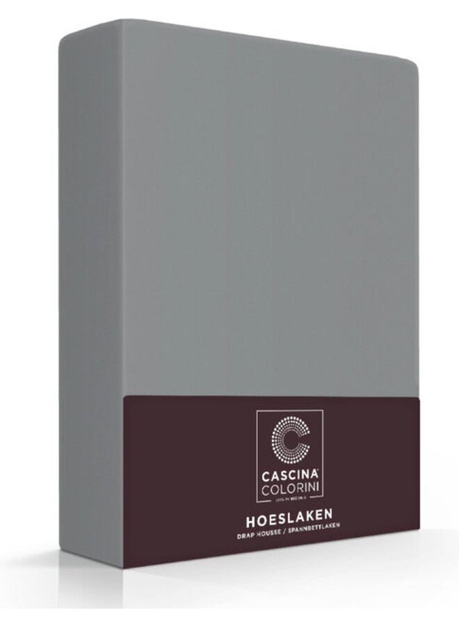 Cascina Colorini Hoeslaken Antraciet - Egyptisch Percale Katoen
