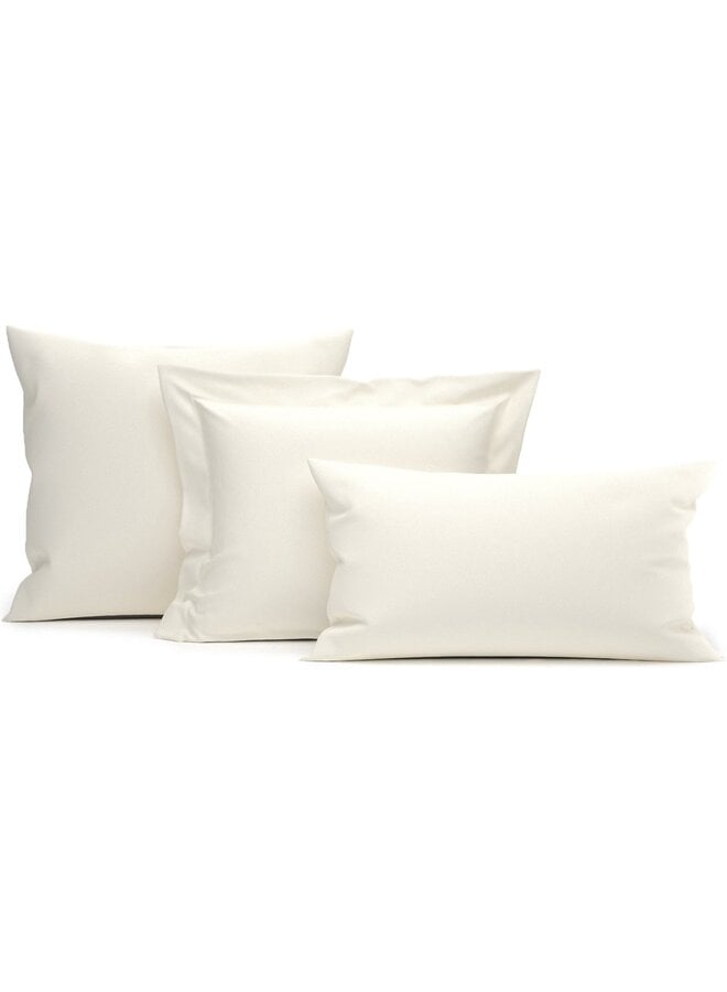 Heckett & Lane Kussenslopen Elementi Creme - Set Van 2 - Katoensatijn