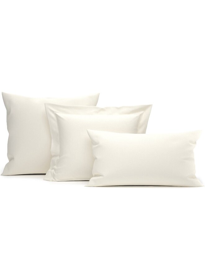 Heckett & Lane Kussenslopen Volant (Set Van 2) Creme - 60x70 - Katoensatijn