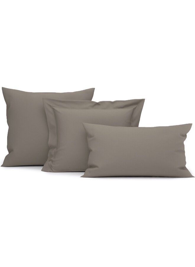 Heckett & Lane Kussenslopen Elementi Taupe - Set Van 2 - Katoensatijn