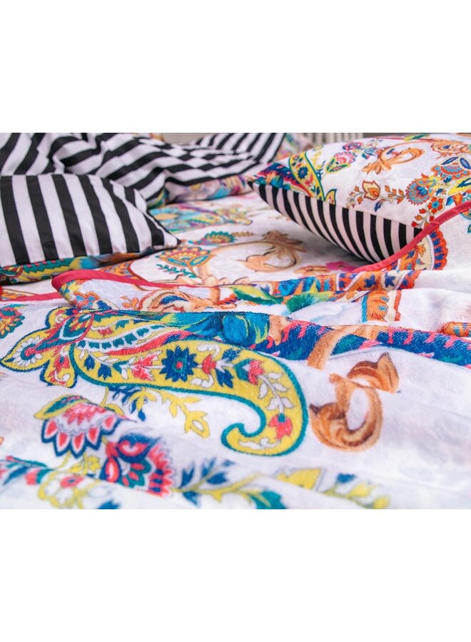 Melli Mello Dekbedovertrek Kemya Wit - Katoensatijn