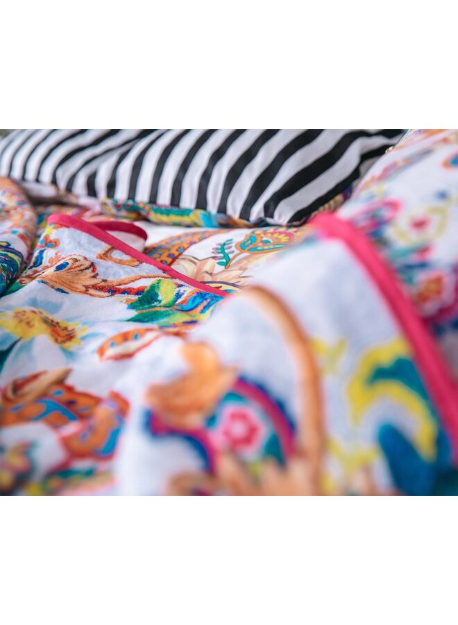 Melli Mello Dekbedovertrek Kemya Wit - Katoensatijn