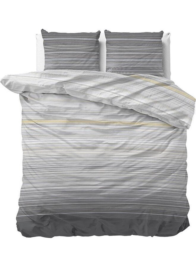 Dekbedovertrek Denver Antraciet- Katoensatijn