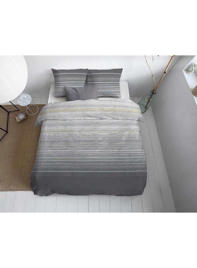 Primaviera Deluxe Dekbedovertrek Denver Antraciet- Katoensatijn