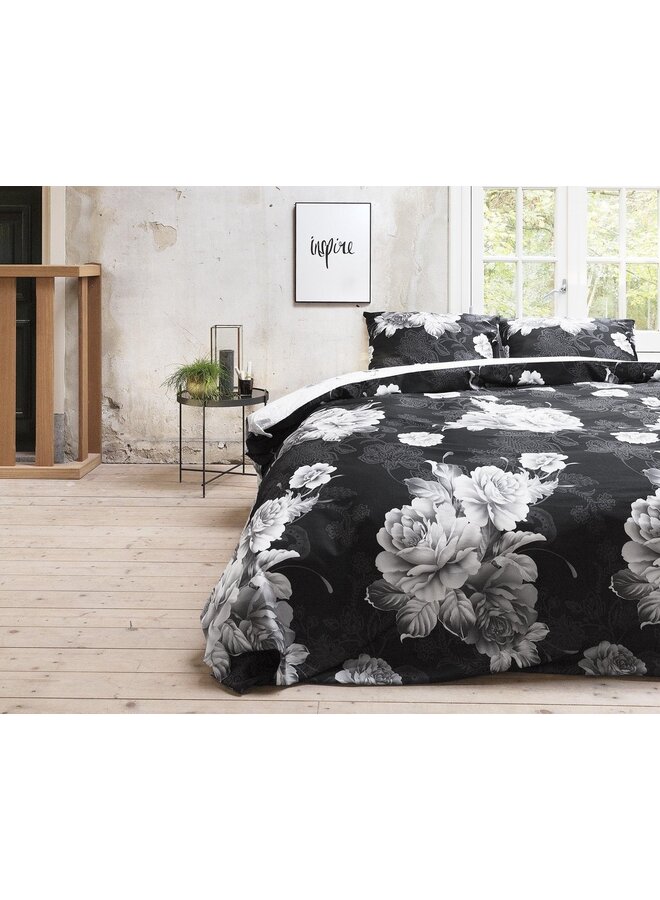Primaviera Deluxe Dekbedovertrek Hayley Zwart - Katoensatijn