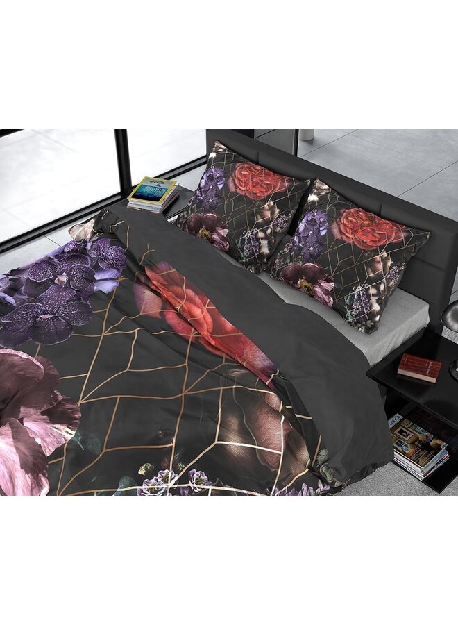 Primaviera Deluxe Dekbedovertrek Larissa Bordeaux - Katoensatijn