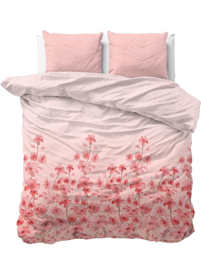 Dekbedovertrek Flowers Lizzy Roze - Flanel