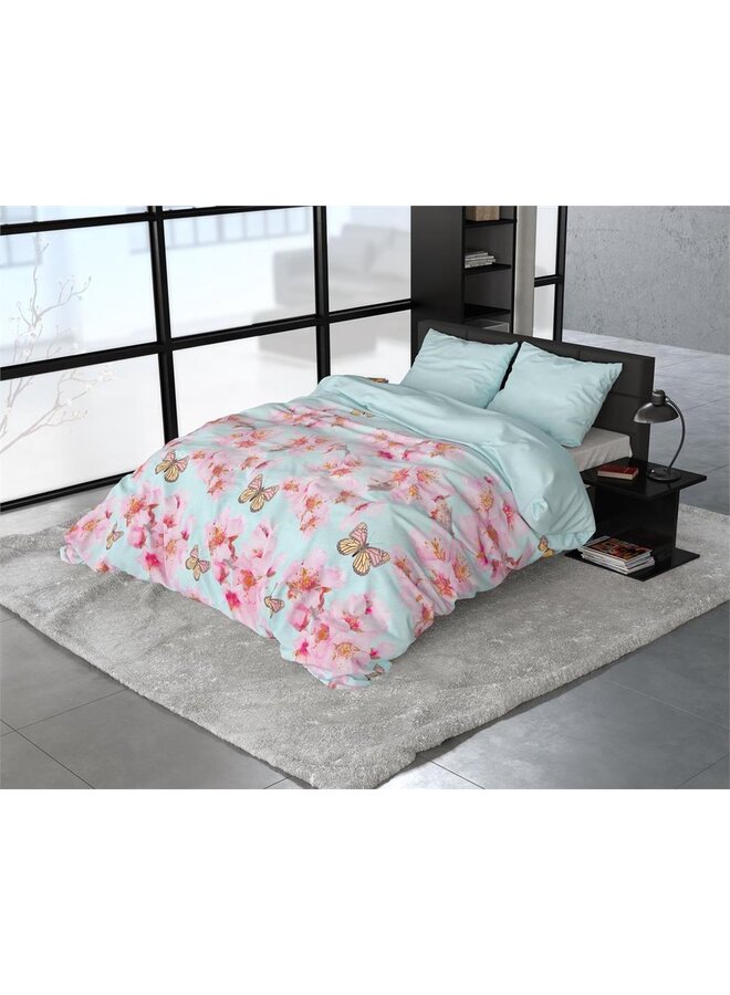 Sleeptime Dekbedovertrek Vlinders Blauw - Flanel