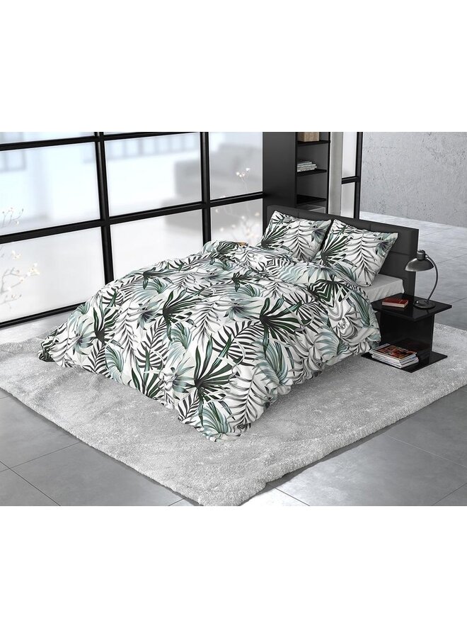 Sleeptime Dekbedovertrek Botanical Groen - Flanel