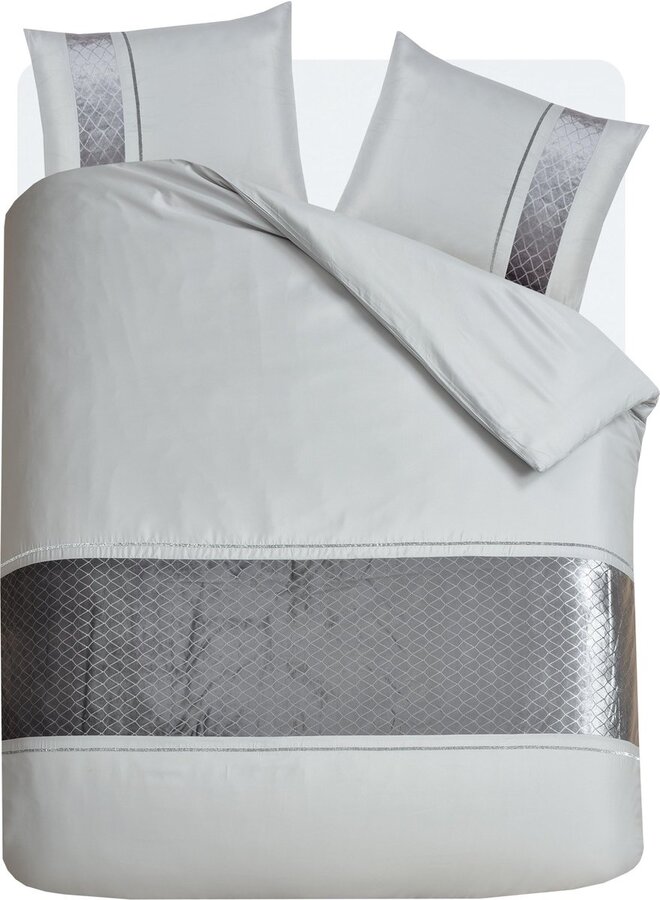 Fancy Embroidery Dekbedovertrek Velvet Vienna Grijs - Microvezel