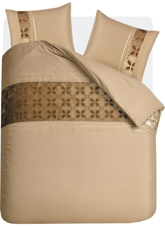 Dekbedovertrek Velvet Delhi Taupe - Microvezel