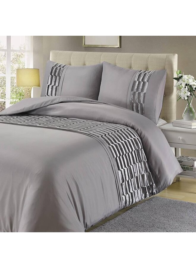 Fancy Embroidery Dekbedovertrek Velvet Moscow Antraciet - Microvezel