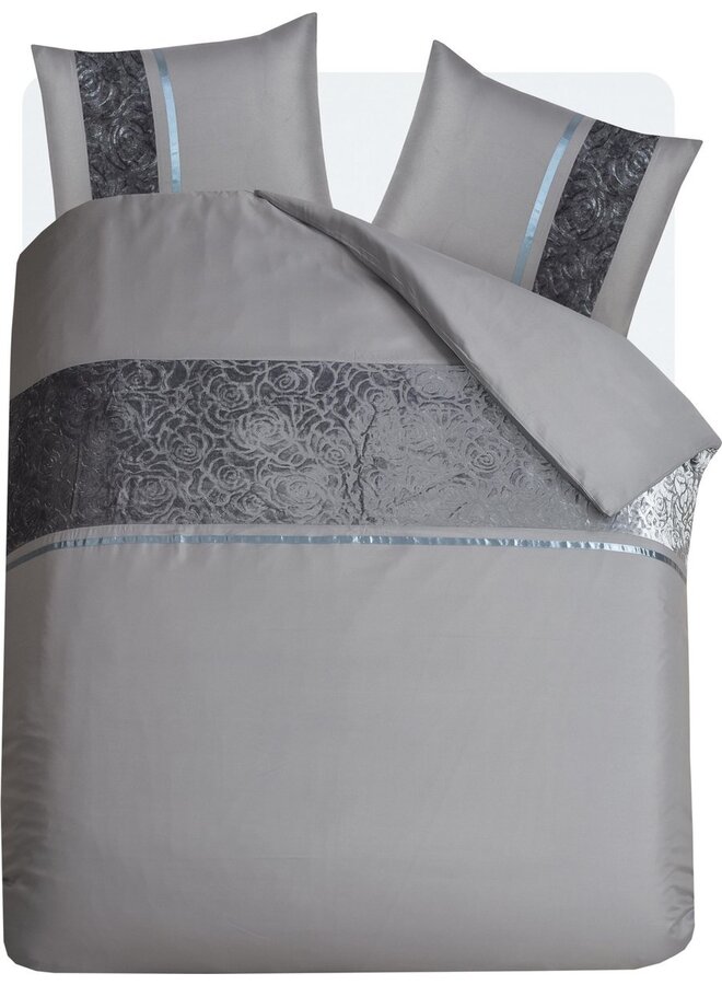 Fancy Embroidery Dekbedovertrek Velvet Cairo Zilver - Microvezel
