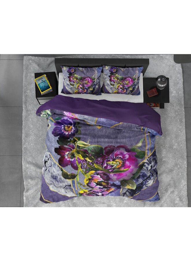 Primaviera Deluxe Dekbedovertrek Kannieta Paars - Katoensatijn