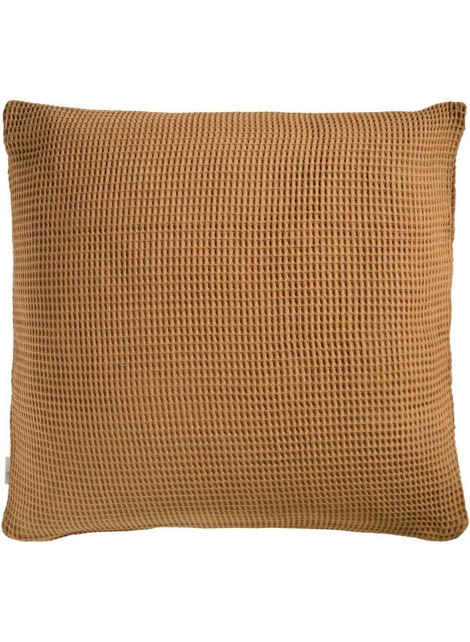 Heckett & Lane Kussenslopen Wafel (Set Van 2) Cognac Bruin - 80x80 - Katoen