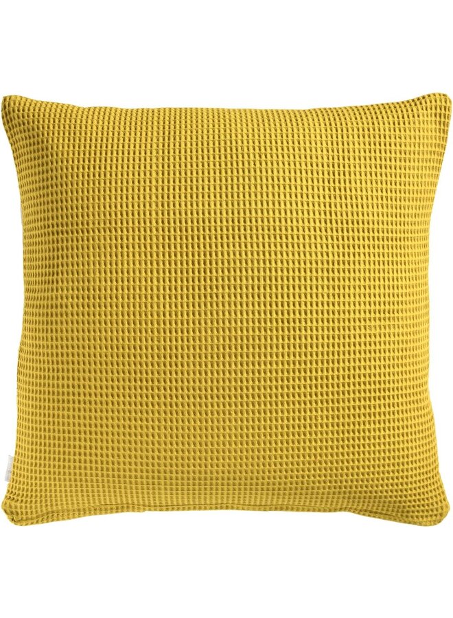 Heckett & Lane Kussenslopen Wafel (Set Van 2) Curry Geel - 80x80 - Katoen