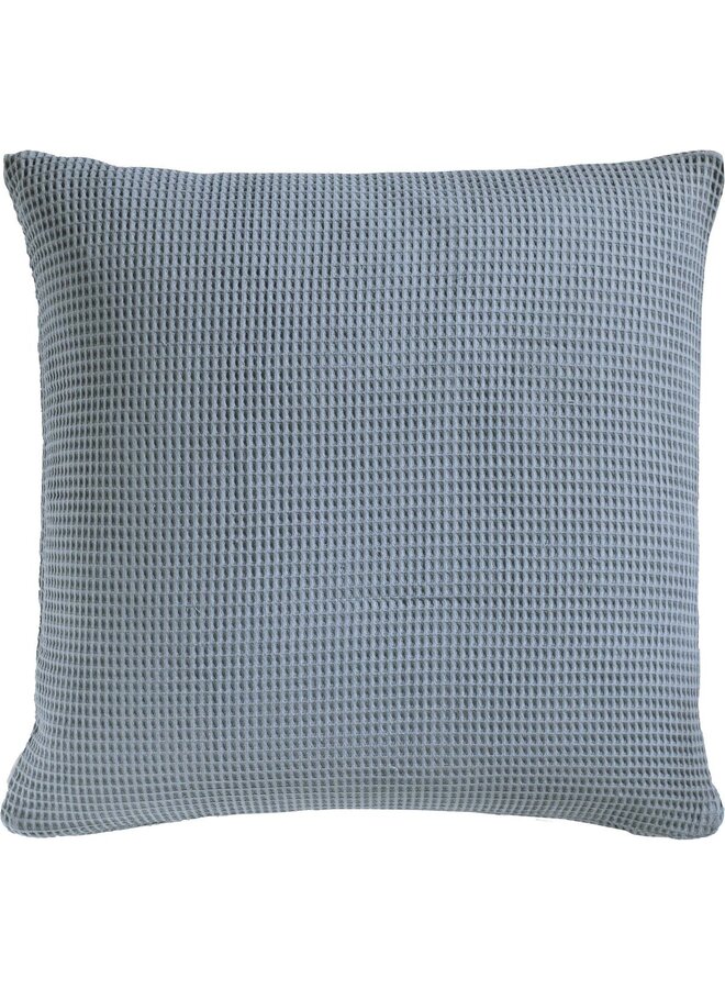 Kussenslopen Wafel (Set Van 2) Steel Blauw - 80x80 - Katoen
