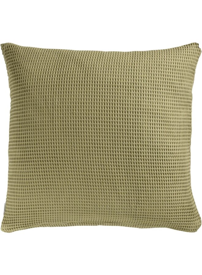 Heckett & Lane Kussenslopen Wafel (Set Van 2) Olijf Groen - 80x80 - Katoen