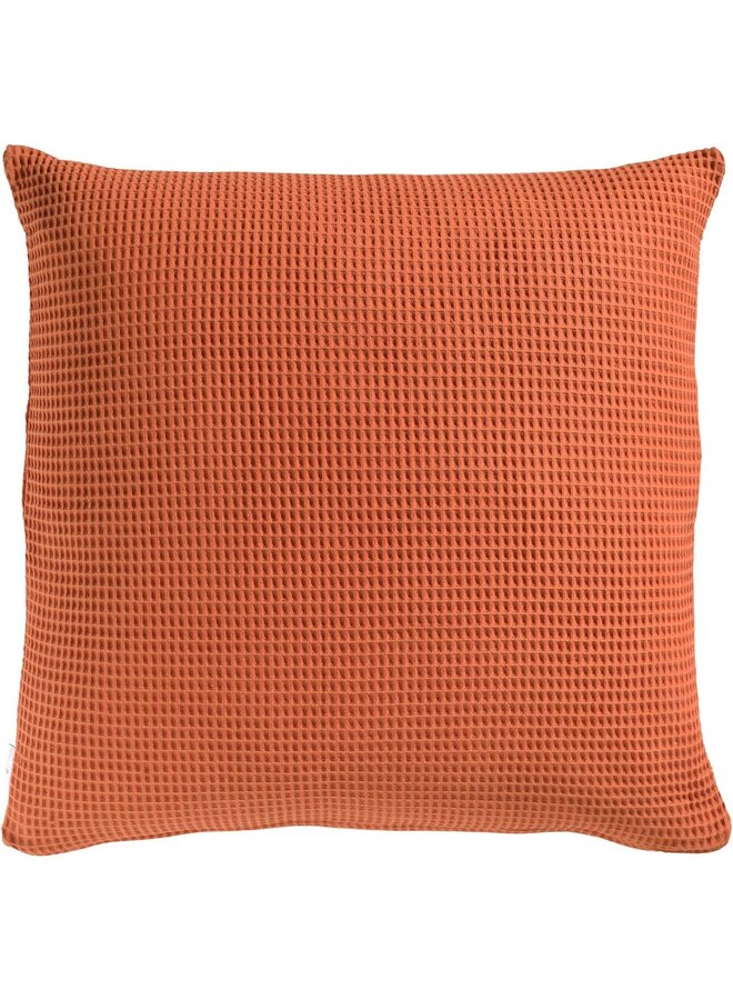 Heckett & Lane Kussenslopen Wafel (Set Van 2) Koper Oranje - 80x80 - Katoen