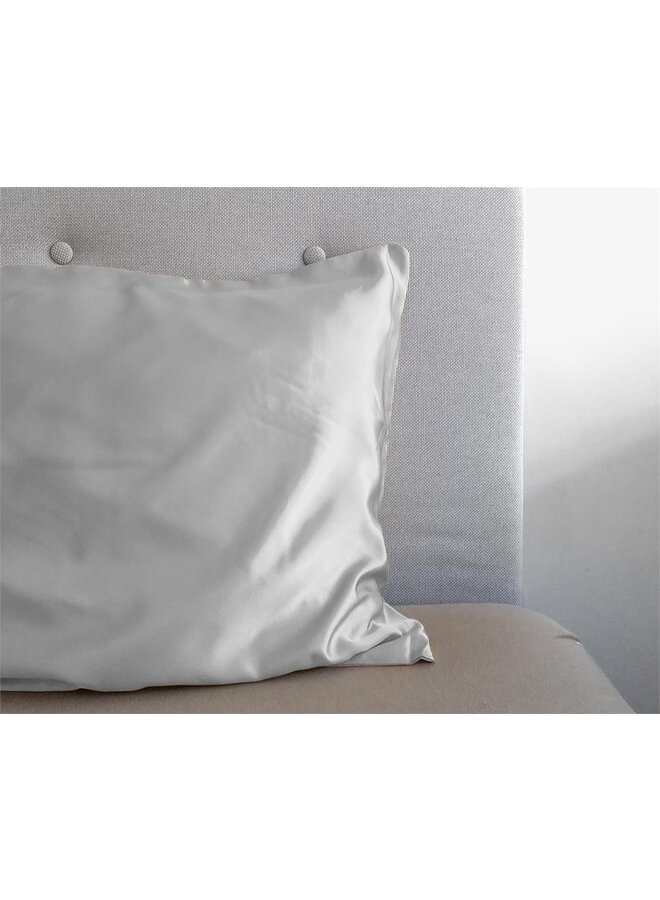 Kussenslopen (Set van 2) Zilver - 60x70 - Satijn