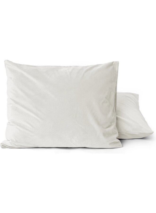 Sleeptime Kussenslopen Creme - Set Van 2 - 60x70 - Velvet