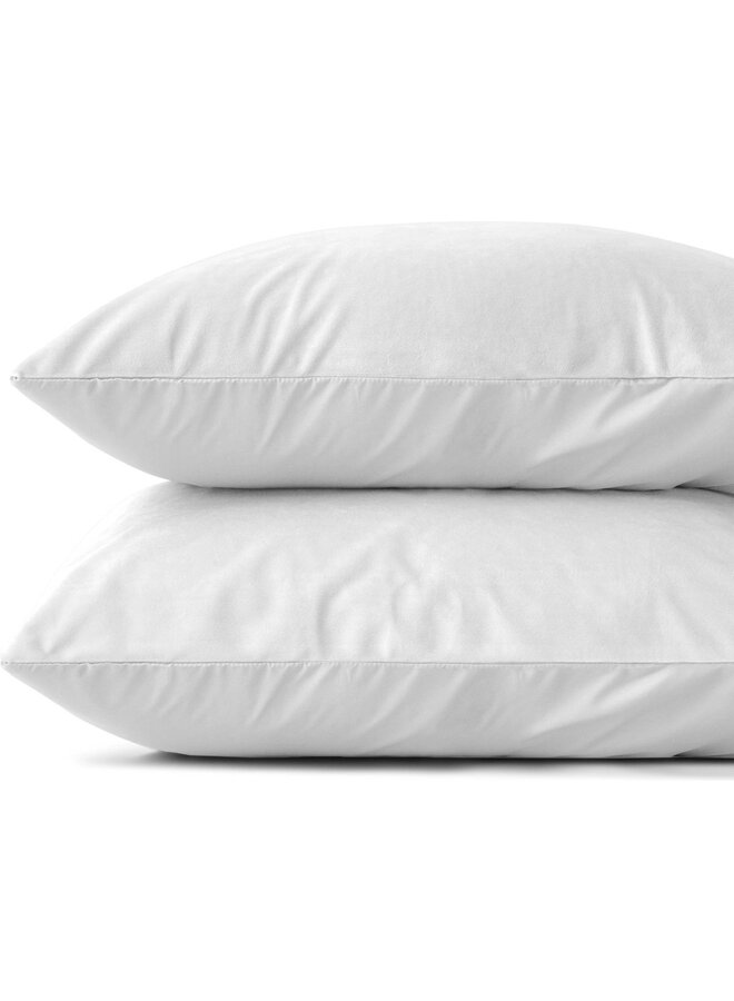 Sleeptime Kussenslopen (Set Van 2) Wit  - 60x70 - Velvet