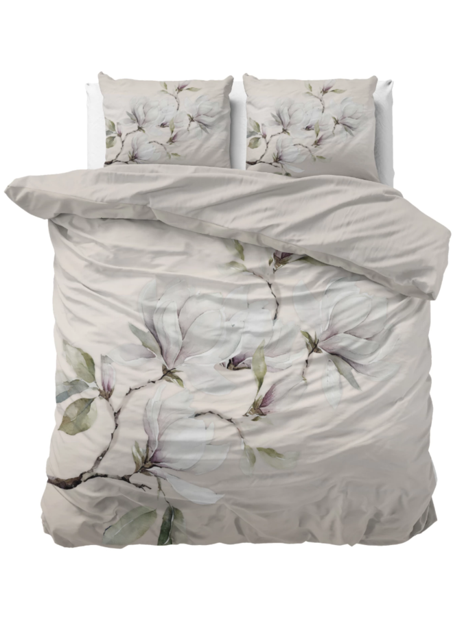 Dreamhouse Dekbedovertrek Magnolo Wit - Katoensatijn
