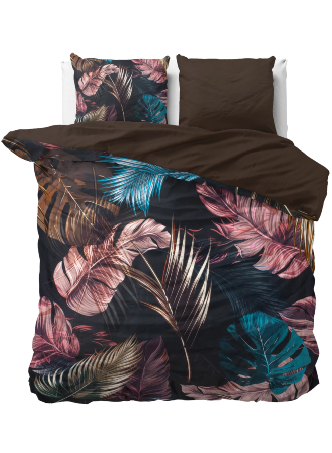 Dekbedovertrek Isabella Zwart - Katoensatijn