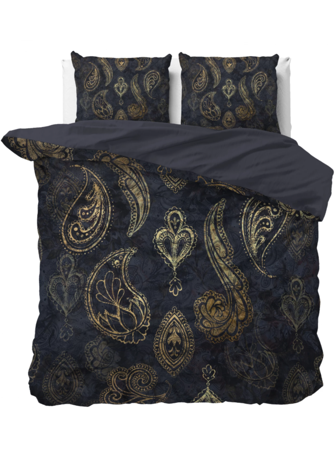 Dekbedovertrek Jaimy Blauw - Katoensatijn PL2