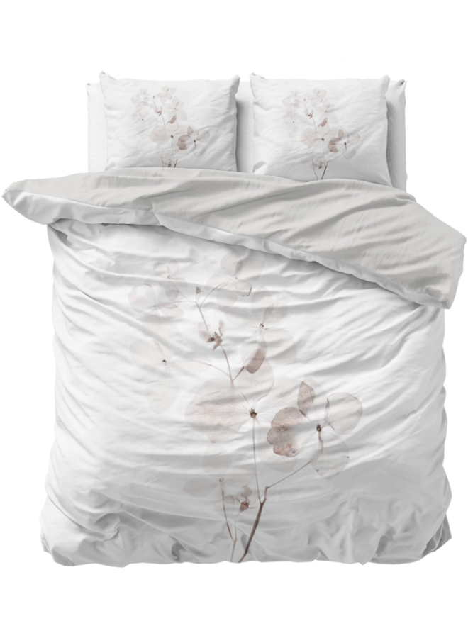 Dekbedovertrek Dira Wit - Katoensatijn PL2