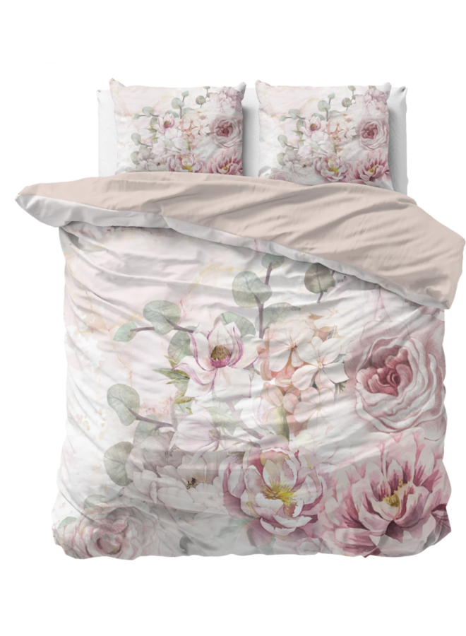 Dekbedovertrek Minzy Roze - Katoensatijn