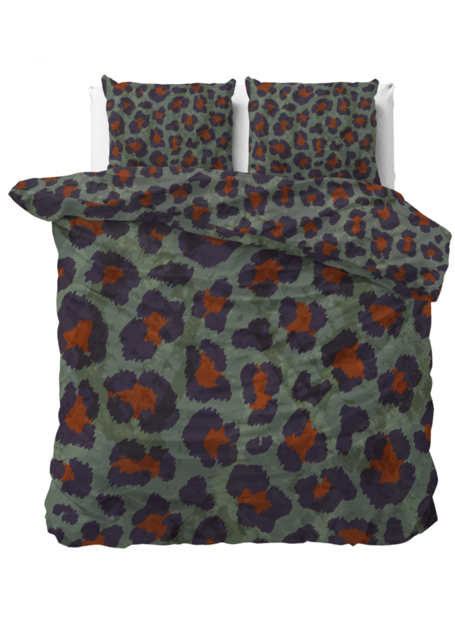 Dekbedovertrek Mia Groen - Katoensatijn PL3