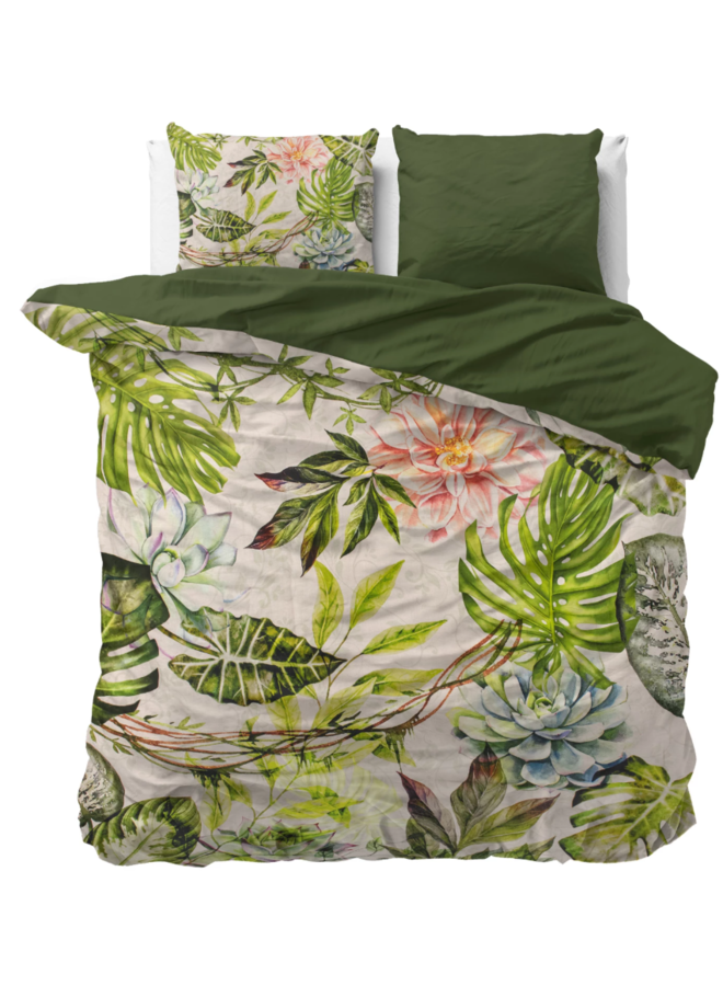 Dekbedovertrek Destiny Wit - Katoensatijn PL2