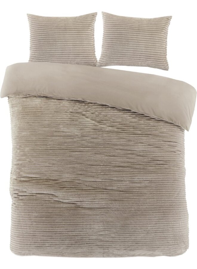 Dekbedovertrek Dorit Zand - Teddystof PL3