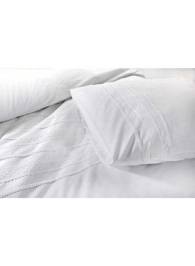 Papillon Dekbedovertrek Madrid Wit - Percale Katoen