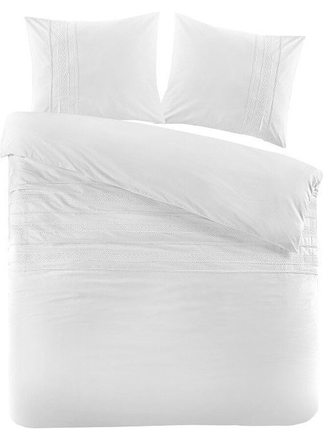 Papillon Dekbedovertrek Madrid Wit - Percale Katoen