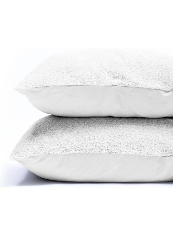 Sleeptime Kussenslopen (Set Van 2) Wit - 60x70 - Teddy