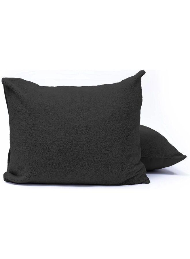 Sleeptime Kussenslopen (Set Van 2) Antraciet - 60x70 - Teddy