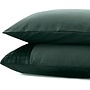 Sleeptime Kussenslopen Velvet Band Groen - Set Van 2 - Microvezel